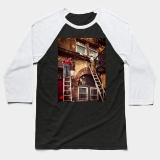 Harlem Street Manhattan New York City Baseball T-Shirt